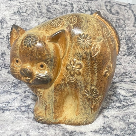 Vintage Japanese Otagiri Ceramic Cat Coin Bank - Picture 1 of 8